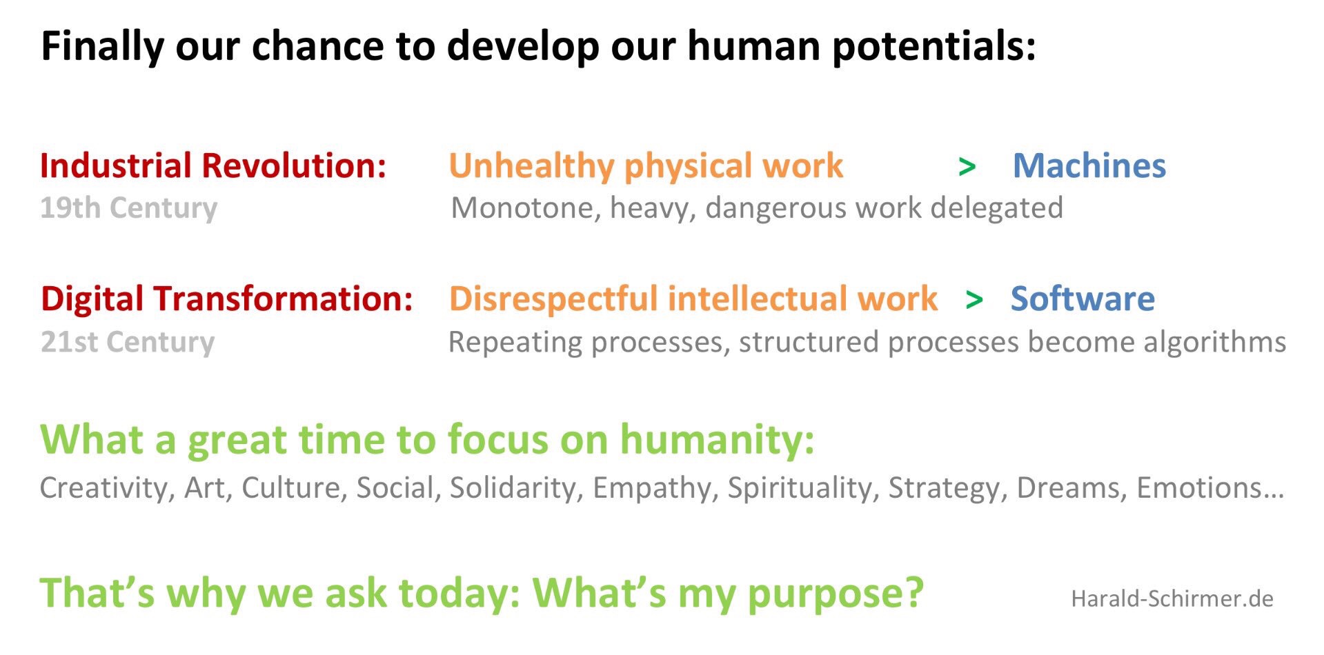 Ready to be human? #myWHY
