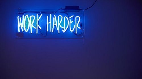 work harder - müssen