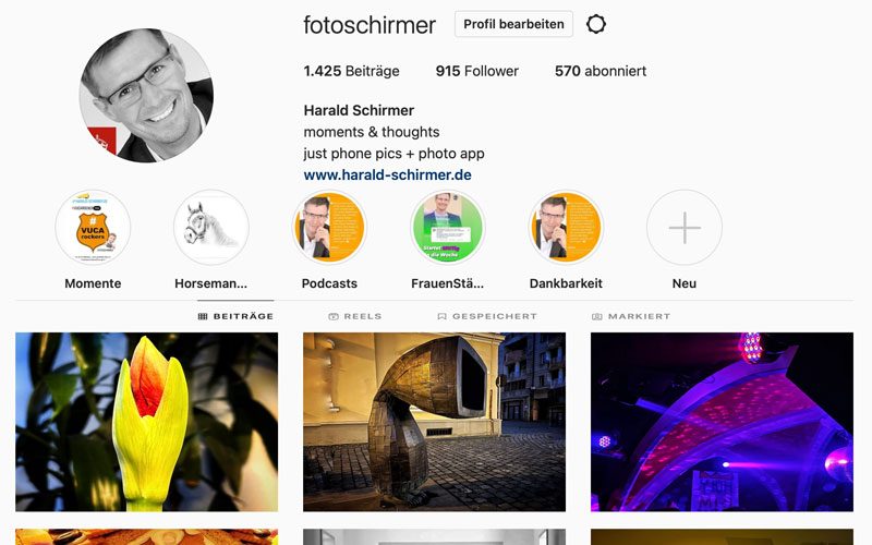Instagram Profil Harald Schirmer