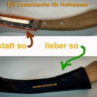 DIY Ledertasche Hufmesser